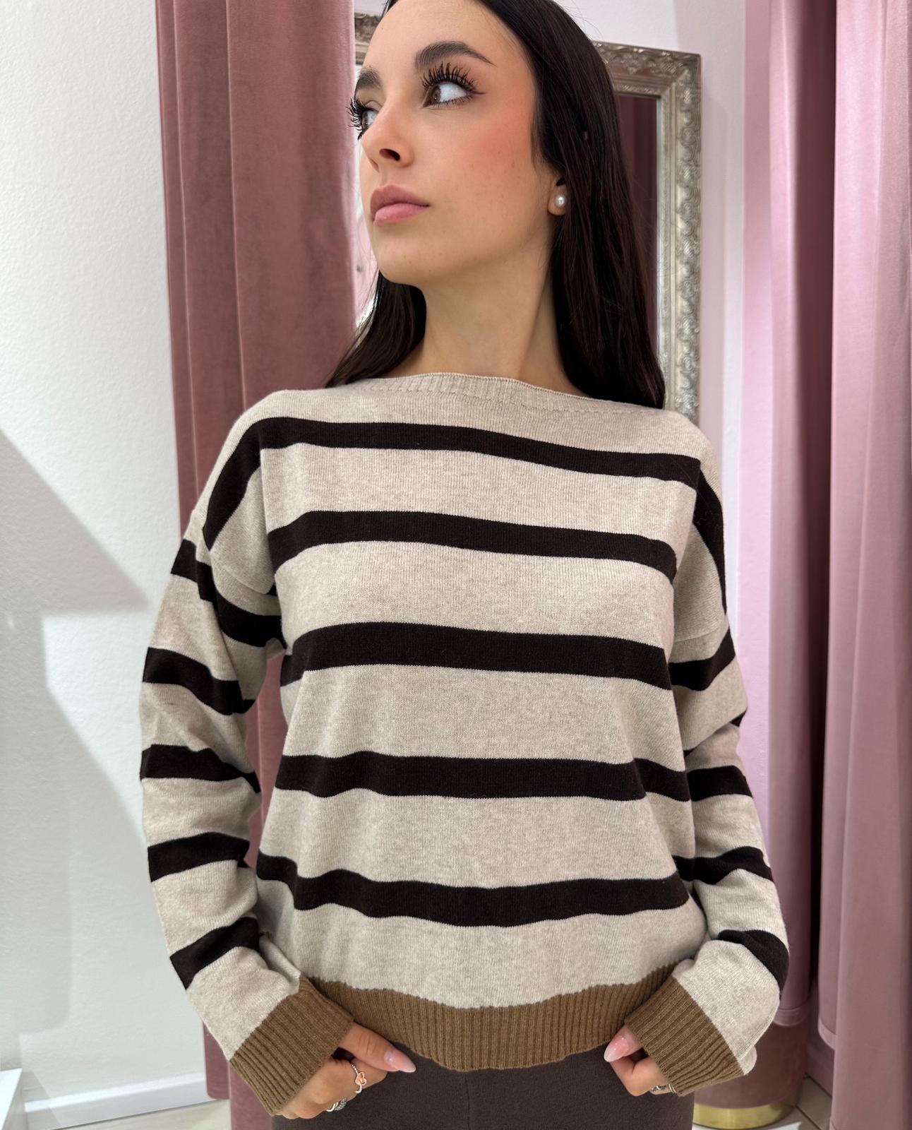 Maglione a Righe