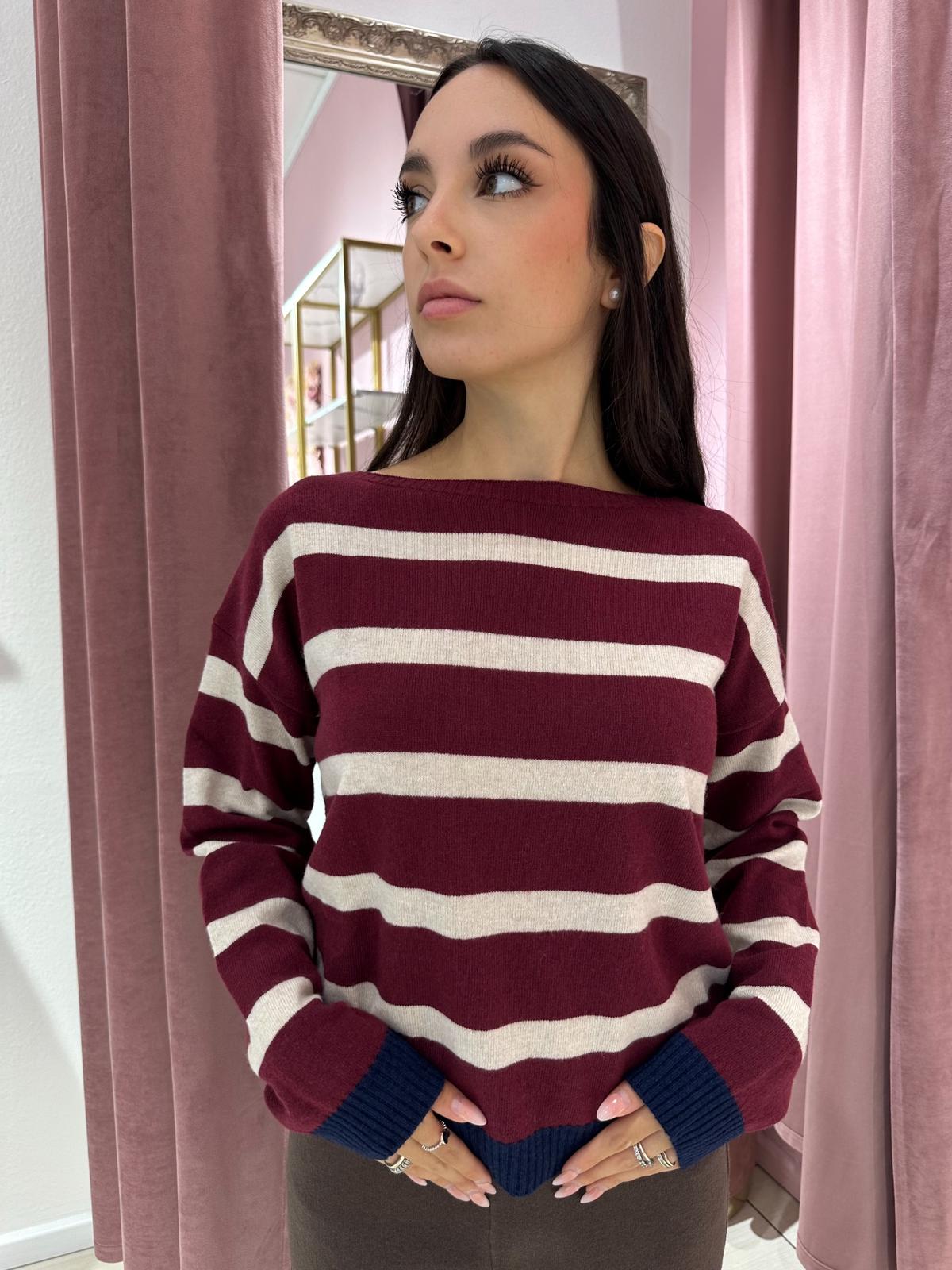Maglione a Righe
