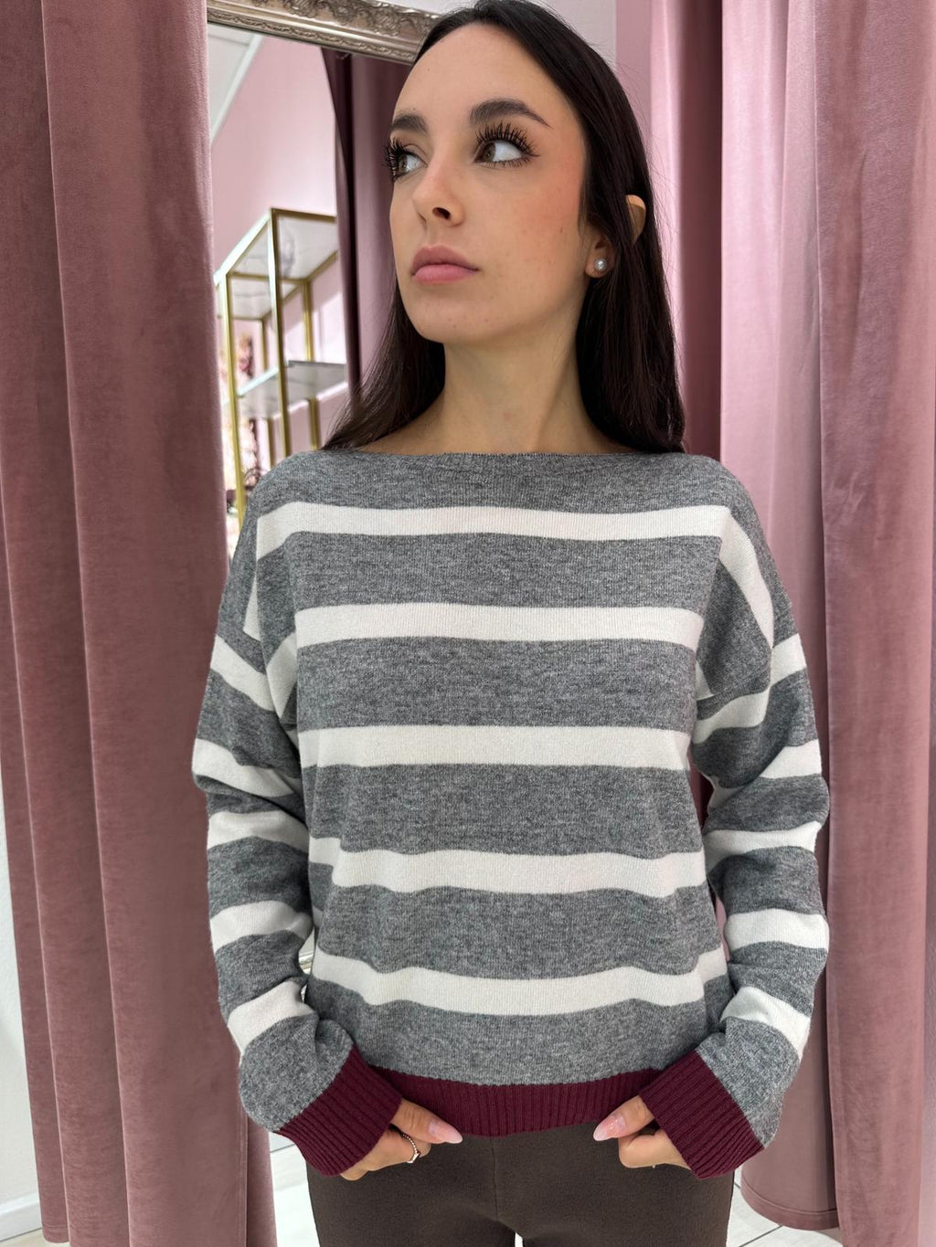 Maglione a Righe