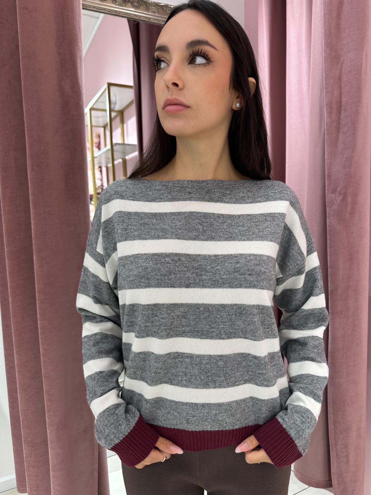 Maglione a Righe